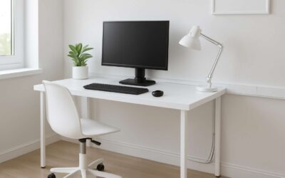 A stylish fix: trunking to cover wires for a cleaner space.