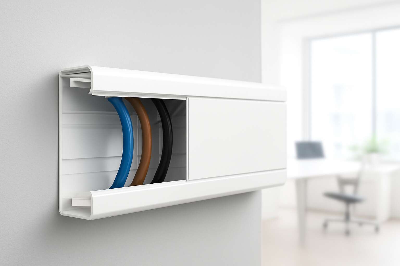 60mm trunking white
