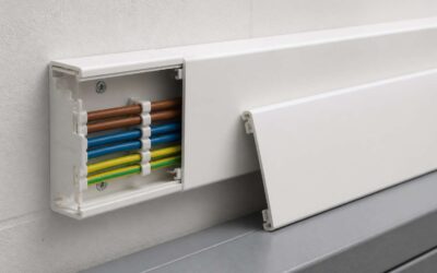 Trunking 80mm keeps cables organized and protected with easy installation.