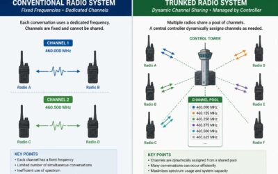 Trunking vs conventional radio system, choose the right one.